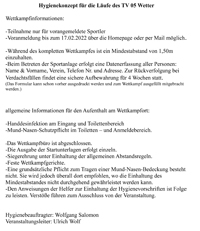 Hygiene beim Wettkaof